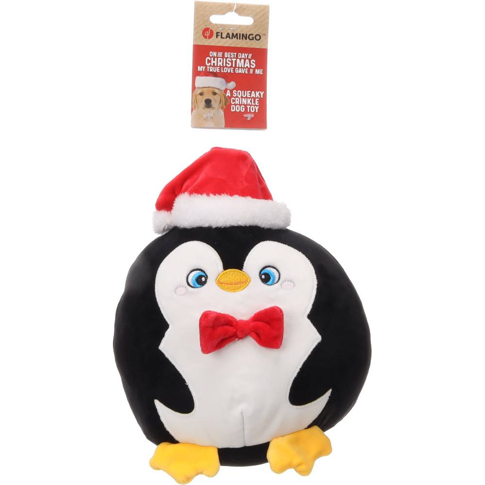 Flamingo - peluche Pingouin Bollo Noel Noir 25 cm H jeux pour chien - Image 3