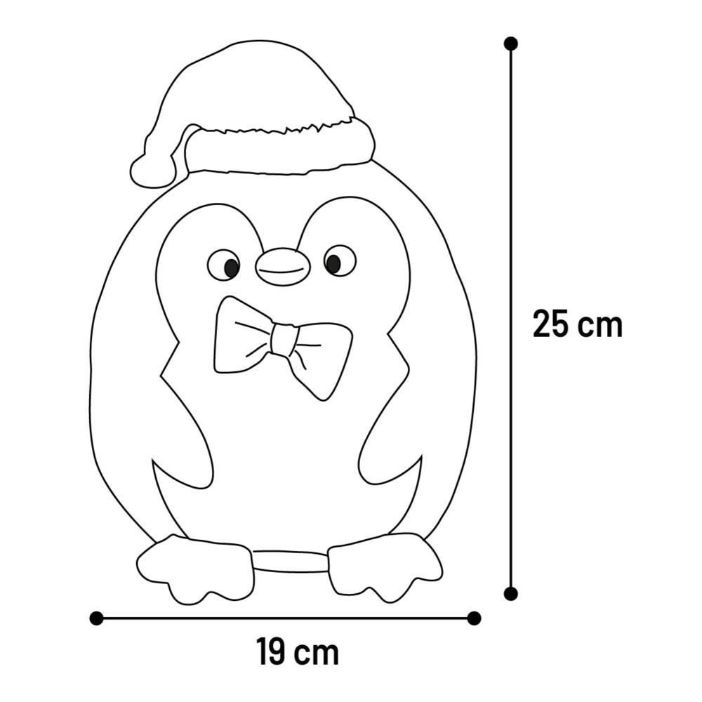 Flamingo - peluche Pingouin Bollo Noel Noir 25 cm H jeux pour chien - Image 2
