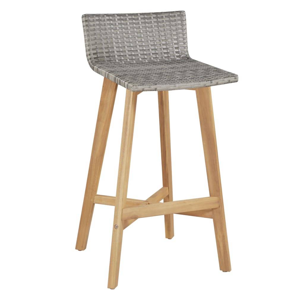 Vidaxl - Ensemble à manger d'extérieur 5 pcs Bois d'acacia solide vidaXL 44221 - Imagen 8