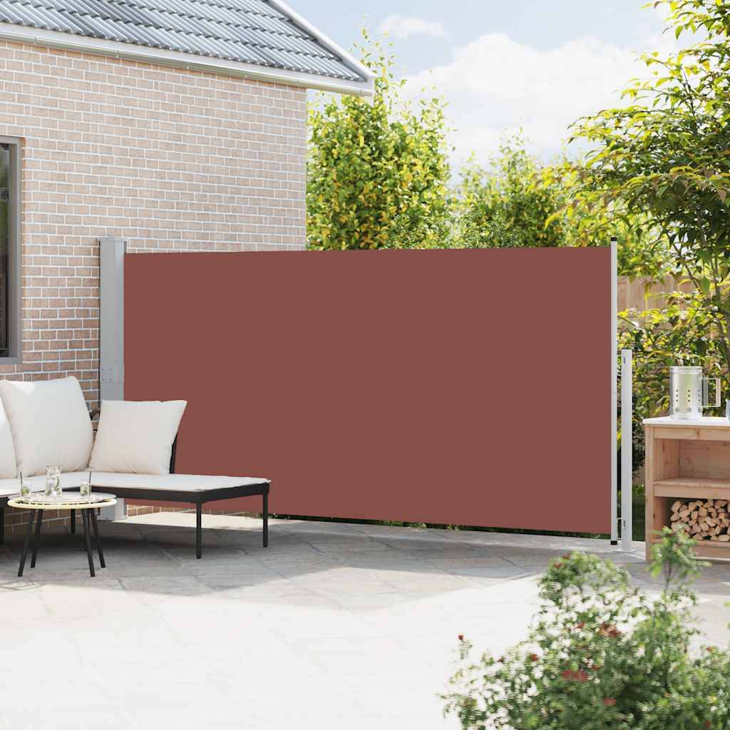 Store banne | Auvent latéral rétractable de patio 180x500 cm Marron Maison Chic - Image 3