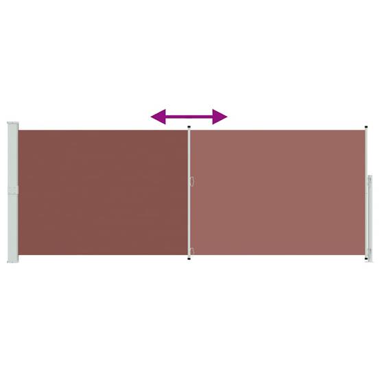 Store banne | Auvent latéral rétractable de patio 180x500 cm Marron Maison Chic - Image 7