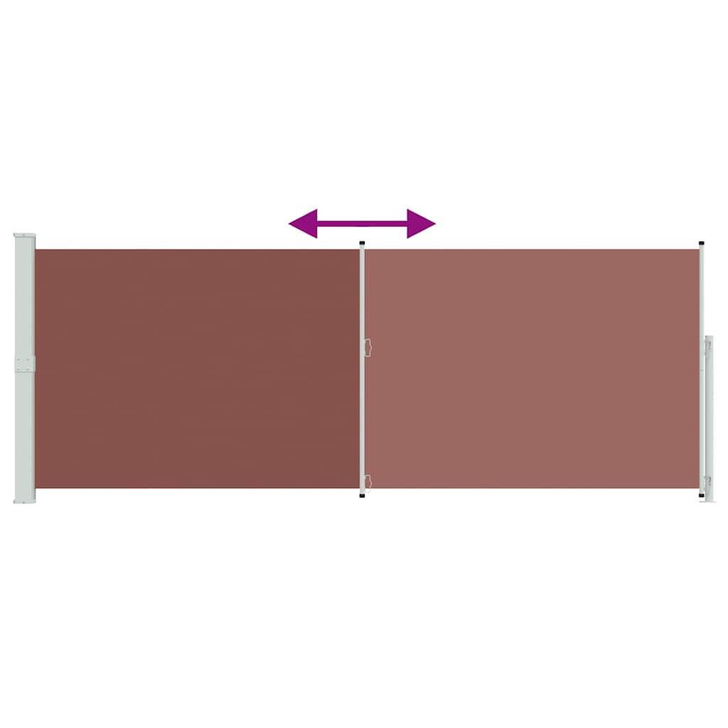Store banne | Auvent latéral rétractable de patio 180x500 cm Marron Maison Chic - Image 7