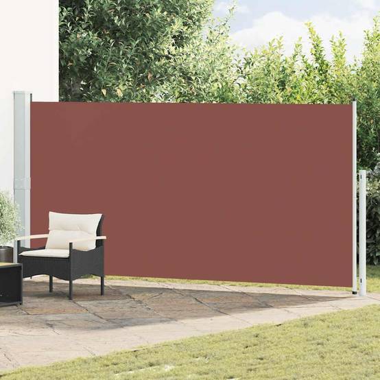 Store banne | Auvent latéral rétractable de patio 180x500 cm Marron Maison Chic - Image 2