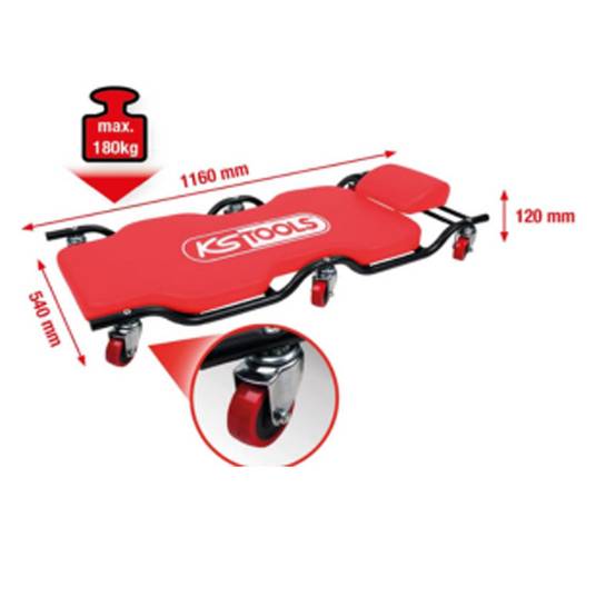 Chariot de visite, charge max 180Kg - KS TOOLS - 500.8003 KS TOOLS - Image 3