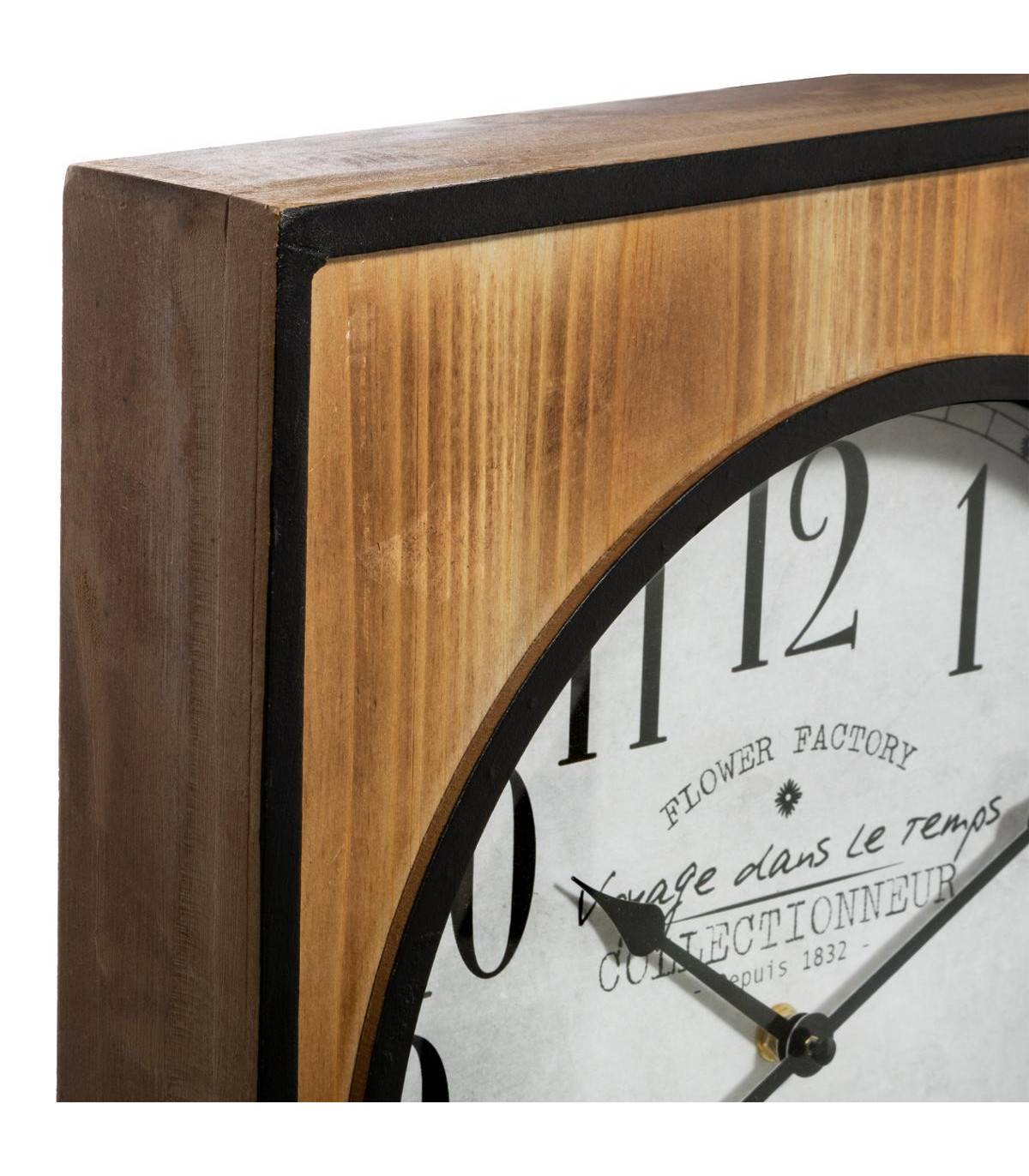 Grande Pendule murale silencieuse avec Mémo Ardoise H 115 cm - Imagen 2