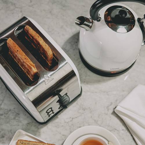Livoo - Set petit déjeuner Vintage Blanc - Imagen 3