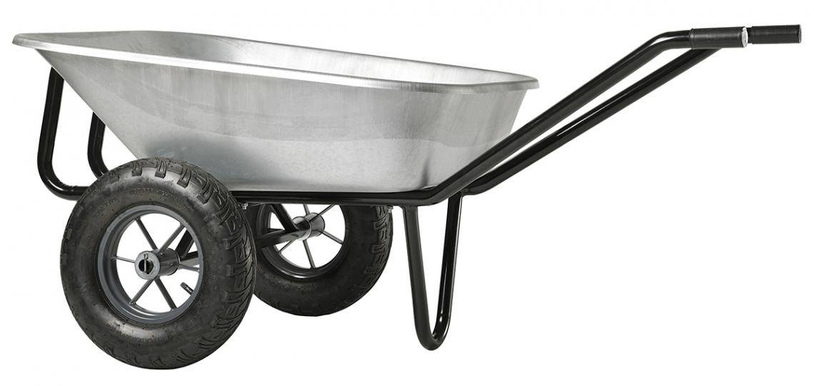 Haemmerlin - Brouette Expert Twin Premium Galva à Roues Gonflées 150l Haemmerlin 306015201 - Imagen 4