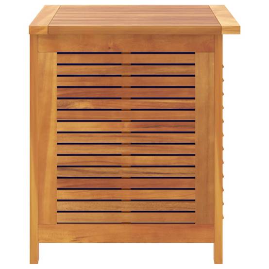 Petit Coffre de Rangement Jardin Bois d'Acacia Massif Design Persiennes 60x50x56 cm – ComfortXL Outdoor Living - Image 8