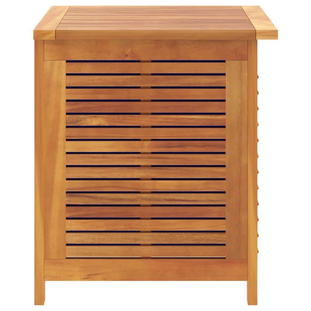 Petit Coffre de Rangement Jardin Bois d'Acacia Massif Design Persiennes 60x50x56 cm – ComfortXL Outdoor Living - Image 8