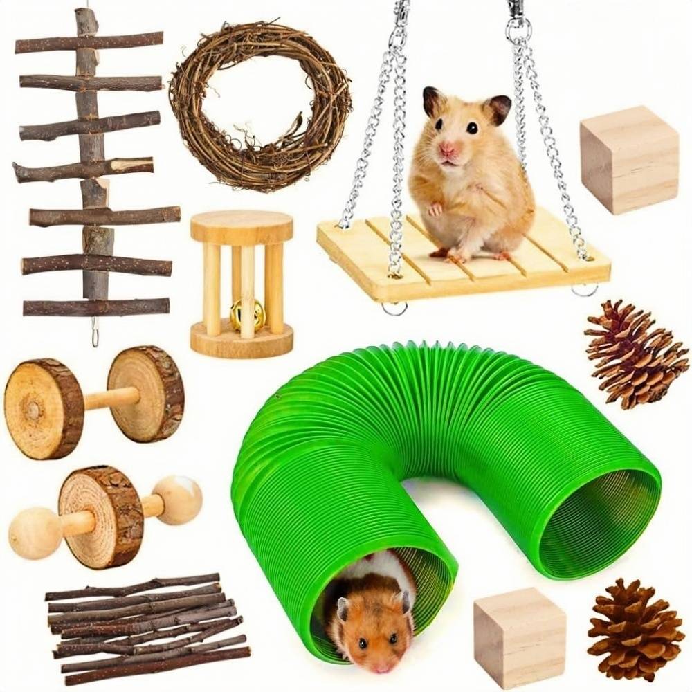 DtopbuyAge - Lot de jouets pour hamster lapin cochon d'Inde perroquet DtopbuyAge - Image 1