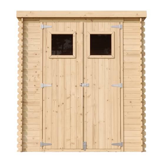 Timbela - Abri de jardin en bois - Stockage extérieur l204xL204xH200 cm/3.53 m2 - Petit abri à outils, Local à vélos - 19 mm d’épaisseur - TIMBELA M309 - Image 3