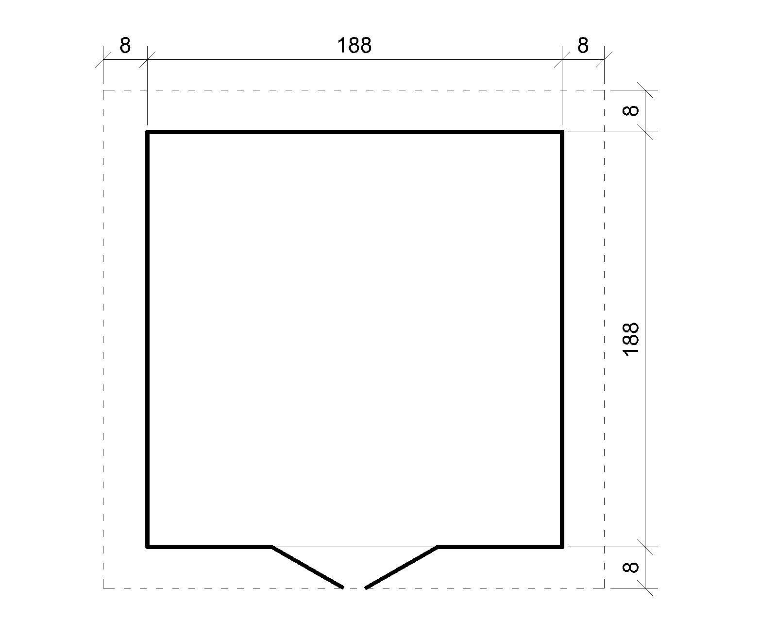 Timbela - Abri de jardin en bois - Stockage extérieur l204xL204xH200 cm/3.53 m2 - Petit abri à outils, Local à vélos - 19 mm d’épaisseur - TIMBELA M309 - Image 7