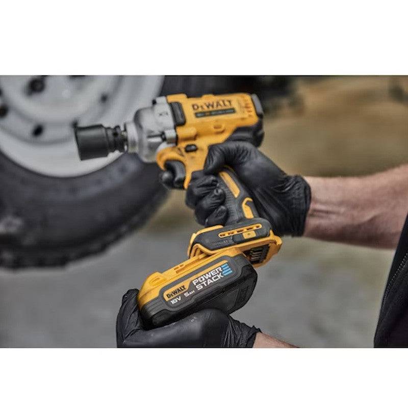 Boulonneuse 1/2” XR 18V Brushless 812 Nm Jonc de Sécurité - DEWALT - avec 2 batteries 5AH - chargeur - TSTAK - DCF891H2T-QW - Image 4