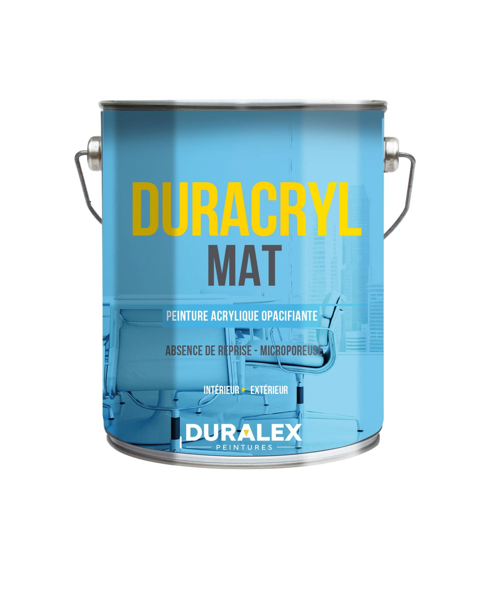 Duralex - Peinture copolymère acrylique Mat Duracryl blanc 15L - DURALEX - 111200160