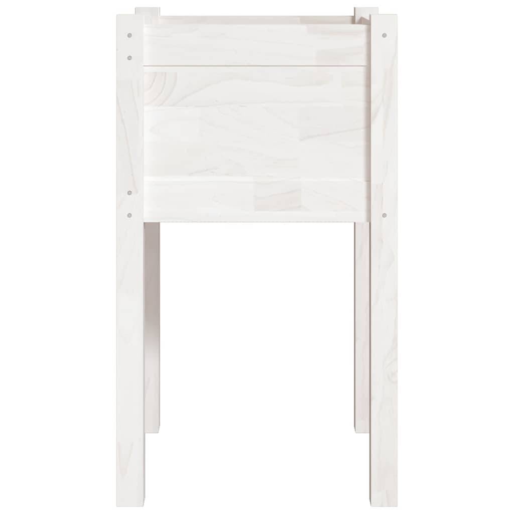 Vidaxl - Jardinière d'extérieur Blanc 40x40x70 cm Bois de pin massif vidaXL 810791 - Image 5