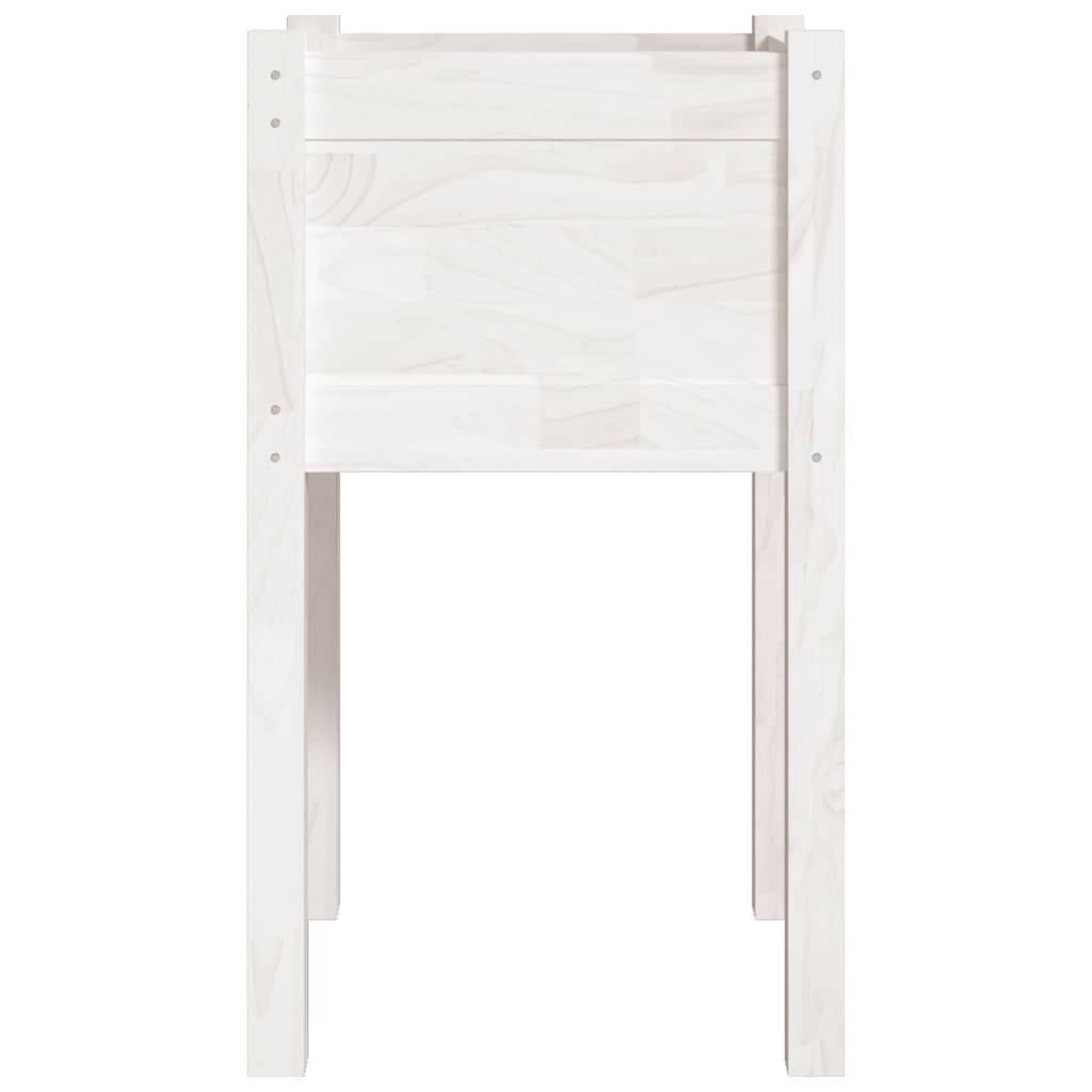 Vidaxl - Jardinière d'extérieur Blanc 40x40x70 cm Bois de pin massif vidaXL 810791 - Image 8