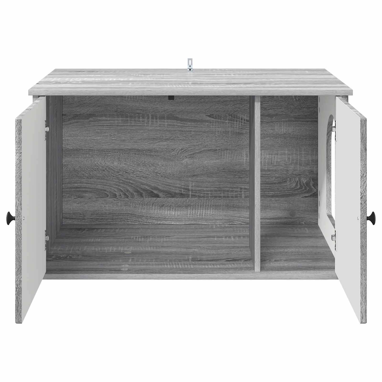 Vidaxl - Maison pour chat Gris Sonoma 85 x 55 x 50 cm Bois d'ingénierie vidaXL 8000731 - Image 7
