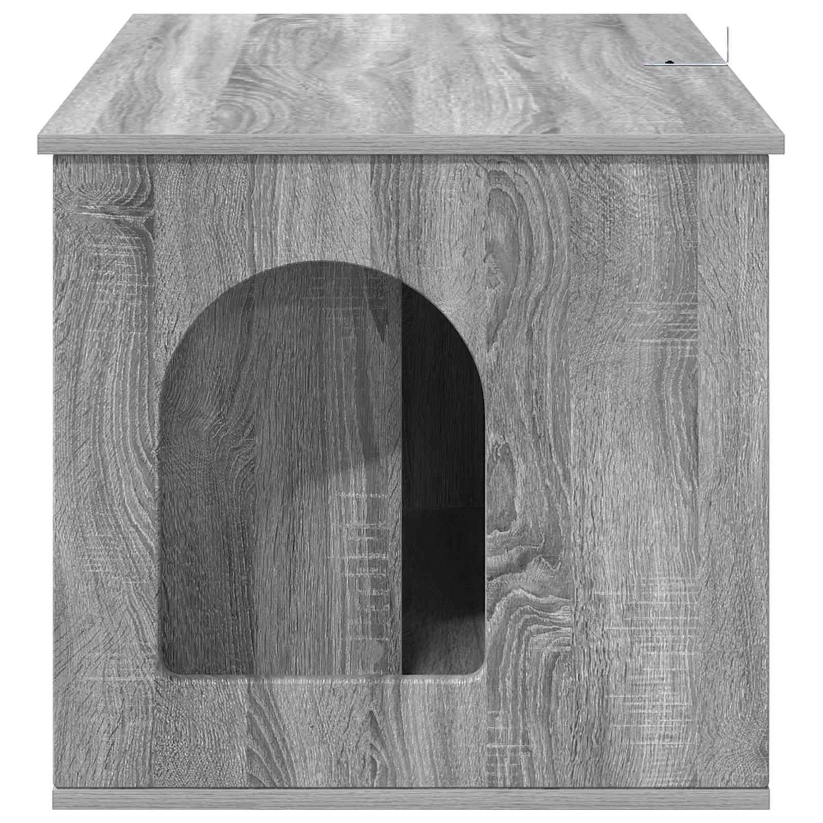 Vidaxl - Maison pour chat Gris Sonoma 85 x 55 x 50 cm Bois d'ingénierie vidaXL 8000731 - Image 9