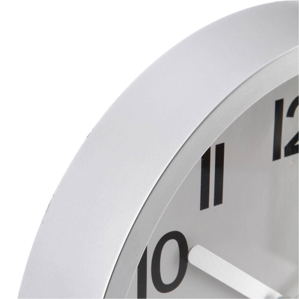 Pendule murale moderne Argent  D 22 cm - Imagen 3