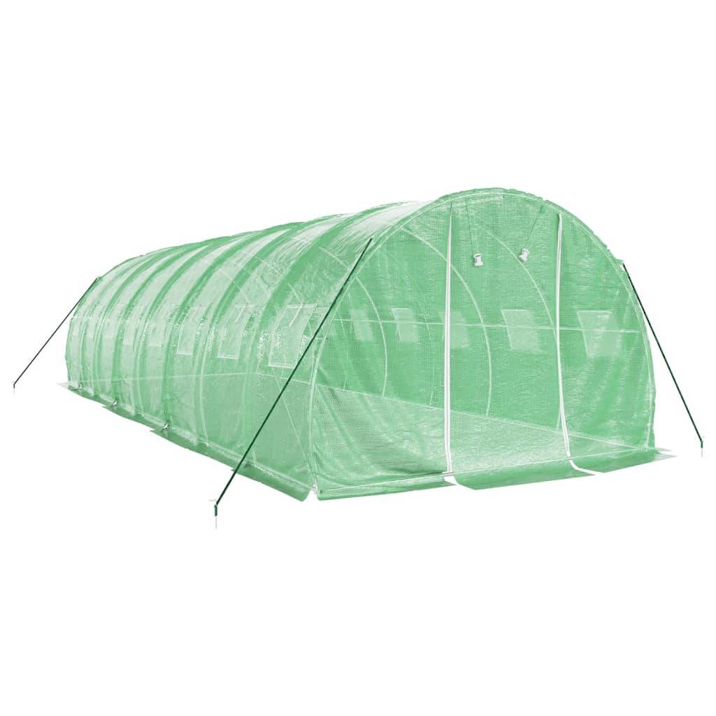ComfortXL - Serre tunnel de jardin 24m² bâche PE et acier culture potager verte 8x3m – ComfortXL Outdoor Living - Image 3