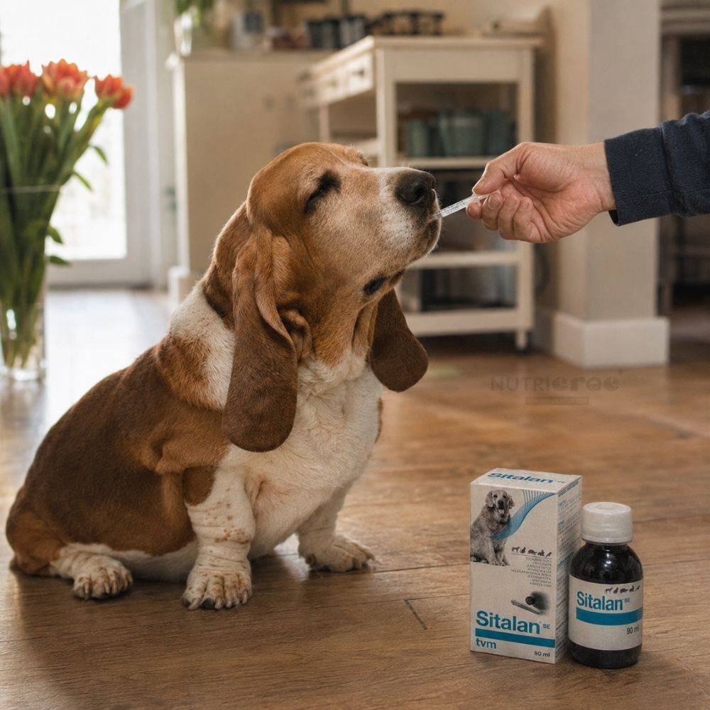 Sitalan SE Compléments alimentaires anti-vieillissement pour chiens et chats Suspension orale Flacon 90 ml - Imagen 3