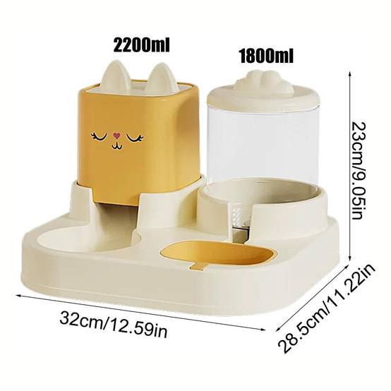 Ensemble distributeur d'eau et de nourriture pour chat et chien - Image 5
