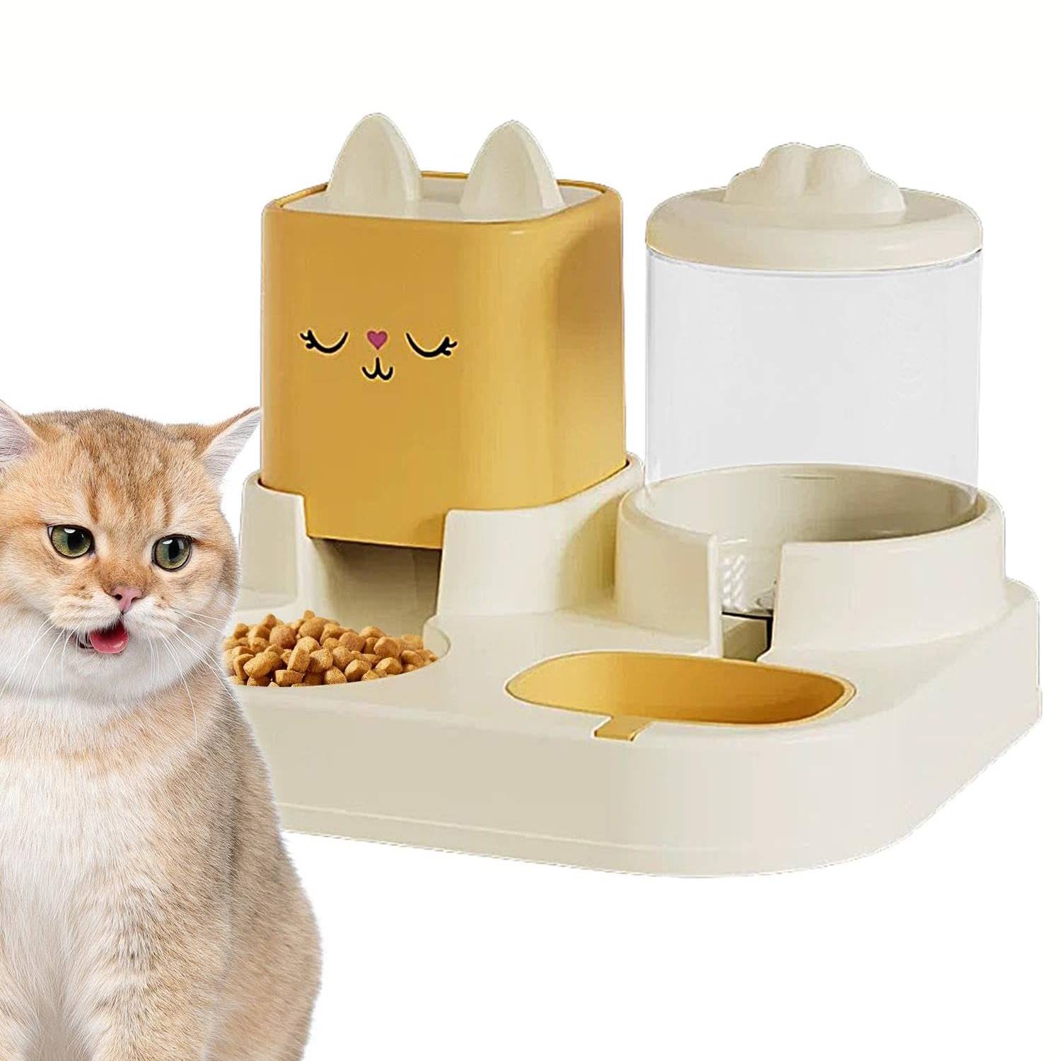 Ensemble distributeur d'eau et de nourriture pour chat et chien - Image 1