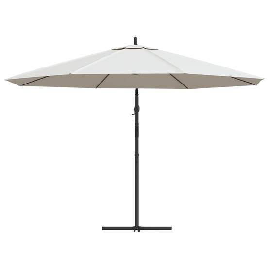 PANGIVO - Parasol déporté aluminium et polyester blanc sable 350 x 350 x 268 cm - PANGIVO - Image 5