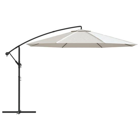 PANGIVO - Parasol déporté aluminium et polyester blanc sable 350 x 350 x 268 cm - PANGIVO - Image 3