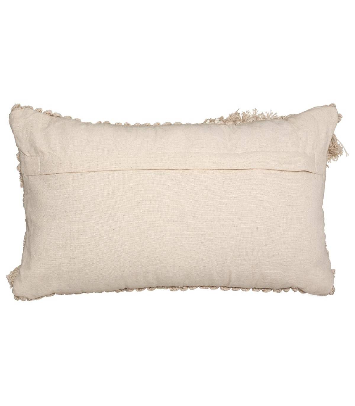Coussin déhoussable en Coton et Jute motif en relief avec sequins 30 x 50 cm - Imagen 3
