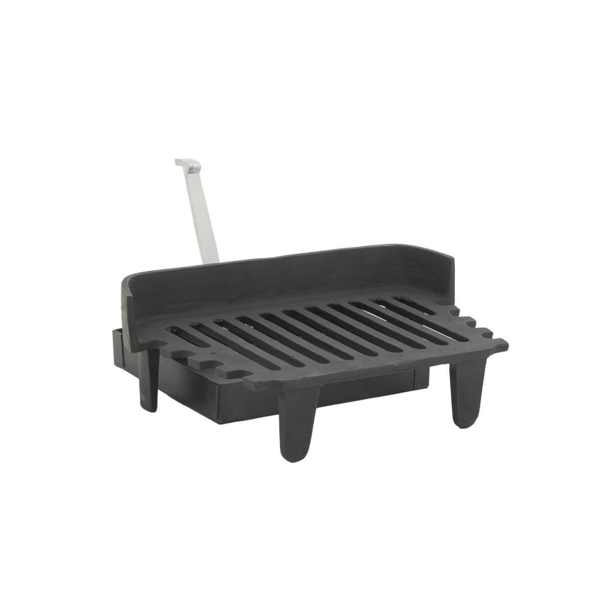 Aubry Gaspard - Grille de cheminée + tiroir à cendres en fonte - Imagen 1