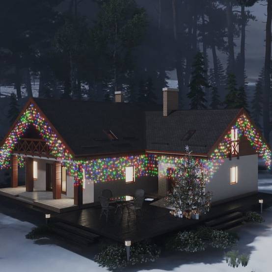 Guirlande Lumineuse Rideau 10m 400 LED - Étanche IP65 - 8 Modes Télécommande - Noël, Fêtes, Balcon Decoration Exterieur Ip65 Guirlande Lumineuse Rideau 10m 400 LED - Étanche IP65 - 8 Modes Télécommande - Noël, Fêtes, Balcon Decoration Exterieur Ip65