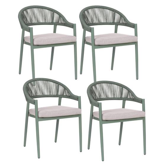Chaise de jardin Aluminium Vert ORMEA - Beliani - Image 1