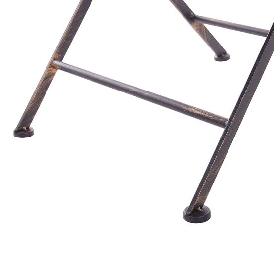 Table pliable, 2 Personnes Métal Noir BORMIO - Beliani - Image 6