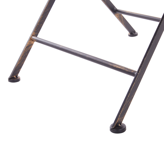 Table pliable, 2 Personnes Métal Noir BORMIO - Beliani - Image 5