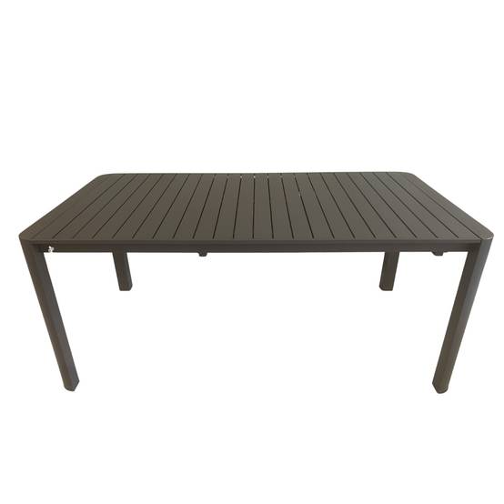 Table rectangulaire extensible 8/10/12 personnes - JARDILINE - Aluminium - Gris anthracite - Image 2