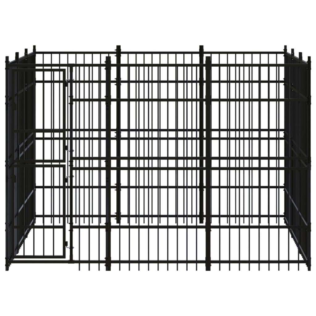 Vidaxl - Chenil d'extérieur pour chiens Acier 8,29 m² vidaXL 3097974 - Imagen 9
