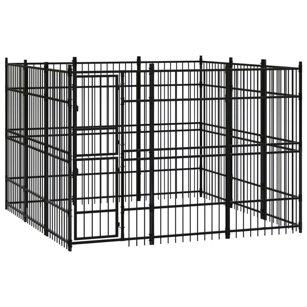 Vidaxl - Chenil d'extérieur pour chiens Acier 8,29 m² vidaXL 3097974 - Imagen 1