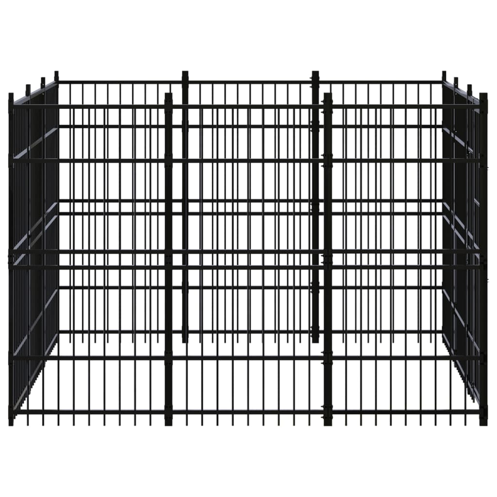 Vidaxl - Chenil d'extérieur pour chiens Acier 8,29 m² vidaXL 3097974 - Imagen 3