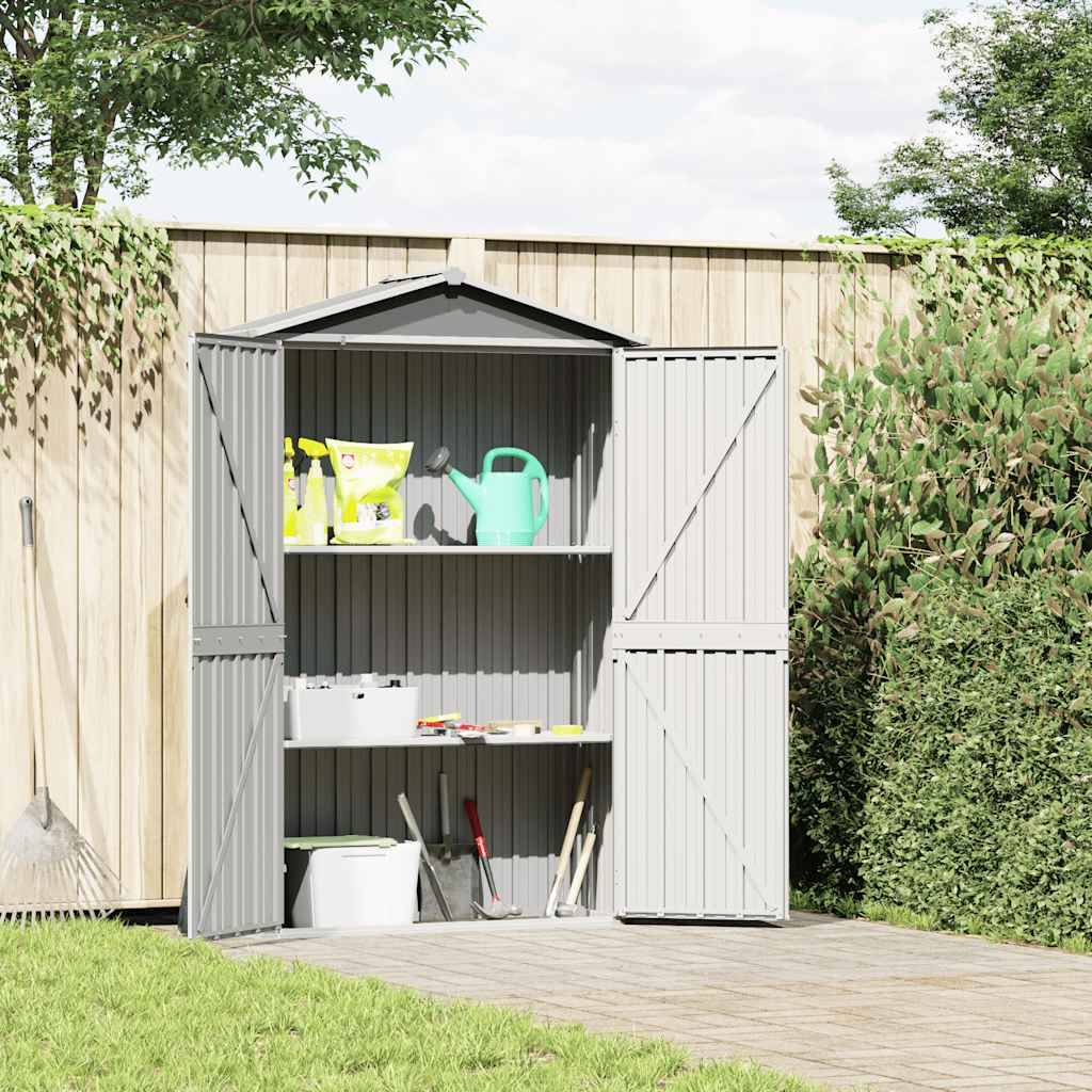 Vidaxl - Abri de jardin Gris 116x45x175 cm Acier galvanisé 0.5m² vidaXL 46302