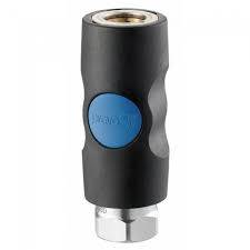 Raccord rapide sécurité femelle PREVOST - 6 mm - 1/4 gaz - ISI 061101CP - Image 1
