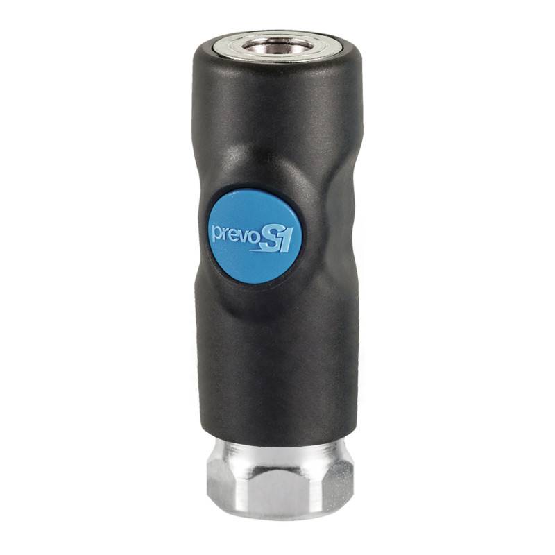 Raccord rapide sécurité femelle PREVOST - 6 mm - 1/4 gaz - ISI 061101CP - Image 2