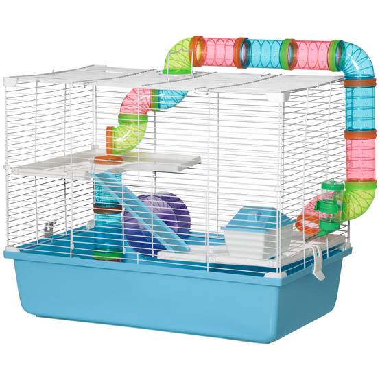 Cage pour rongeur acier multicolore 59 x 36 x 47 cm - PANGIVO - Image 2