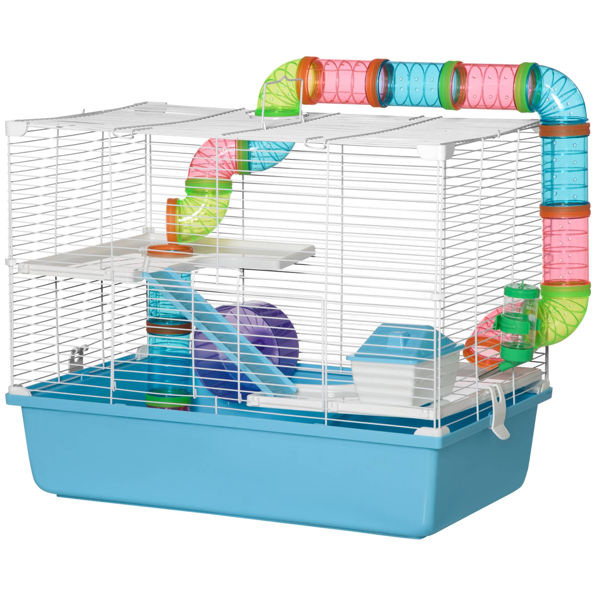 Cage pour rongeur acier multicolore 59 x 36 x 47 cm - PANGIVO - Image 2