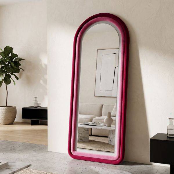 Miroir mural en MDF avec led intégrés Carol 60 x 160 cm Mauro Ferretti - Image 8