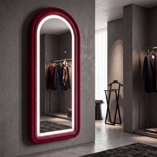 Miroir mural en MDF avec led intégrés Carol 60 x 160 cm Mauro Ferretti - Image 2