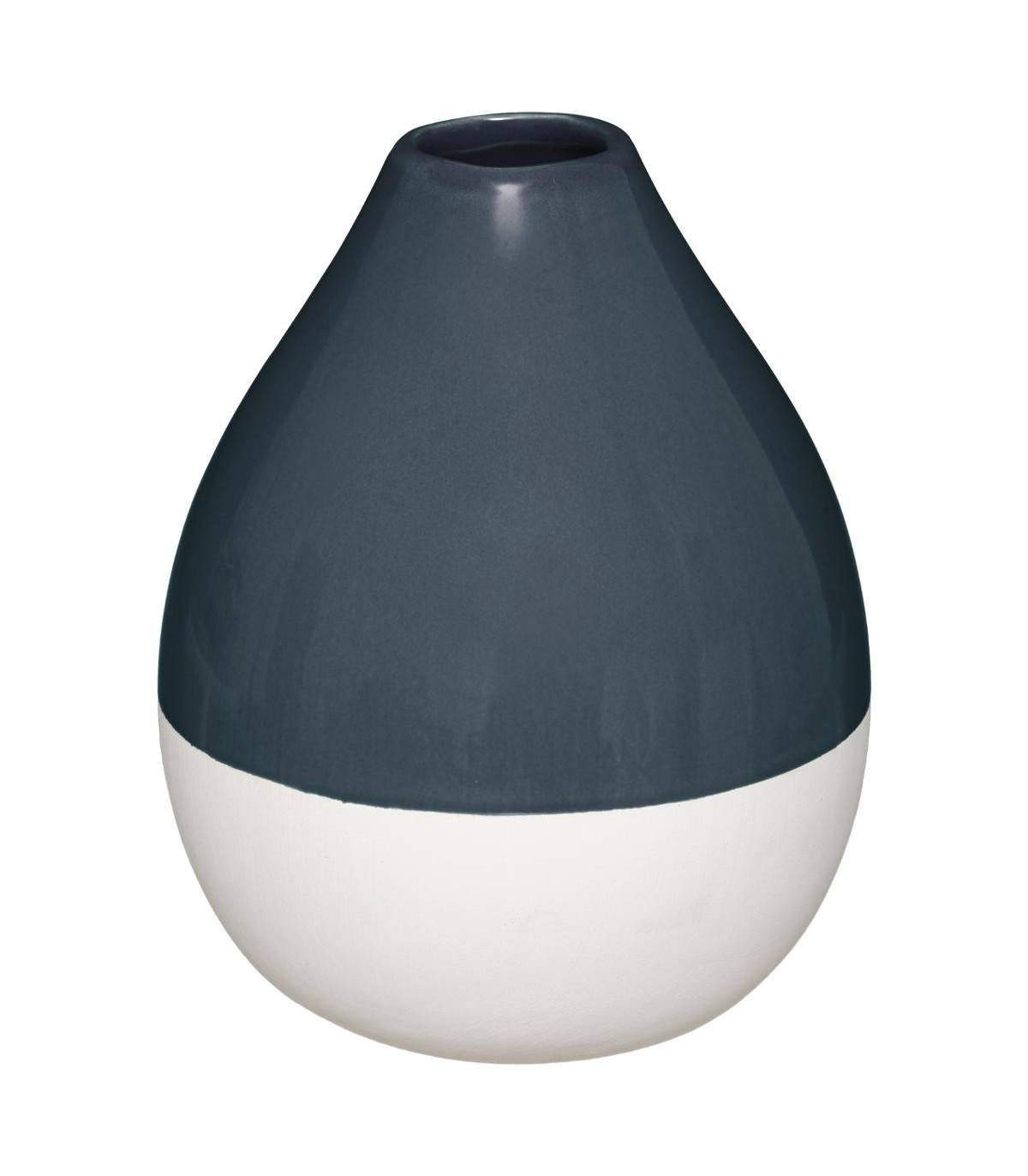 Vase bouteille en Céramique Bicolore 16 cm - Imagen 1
