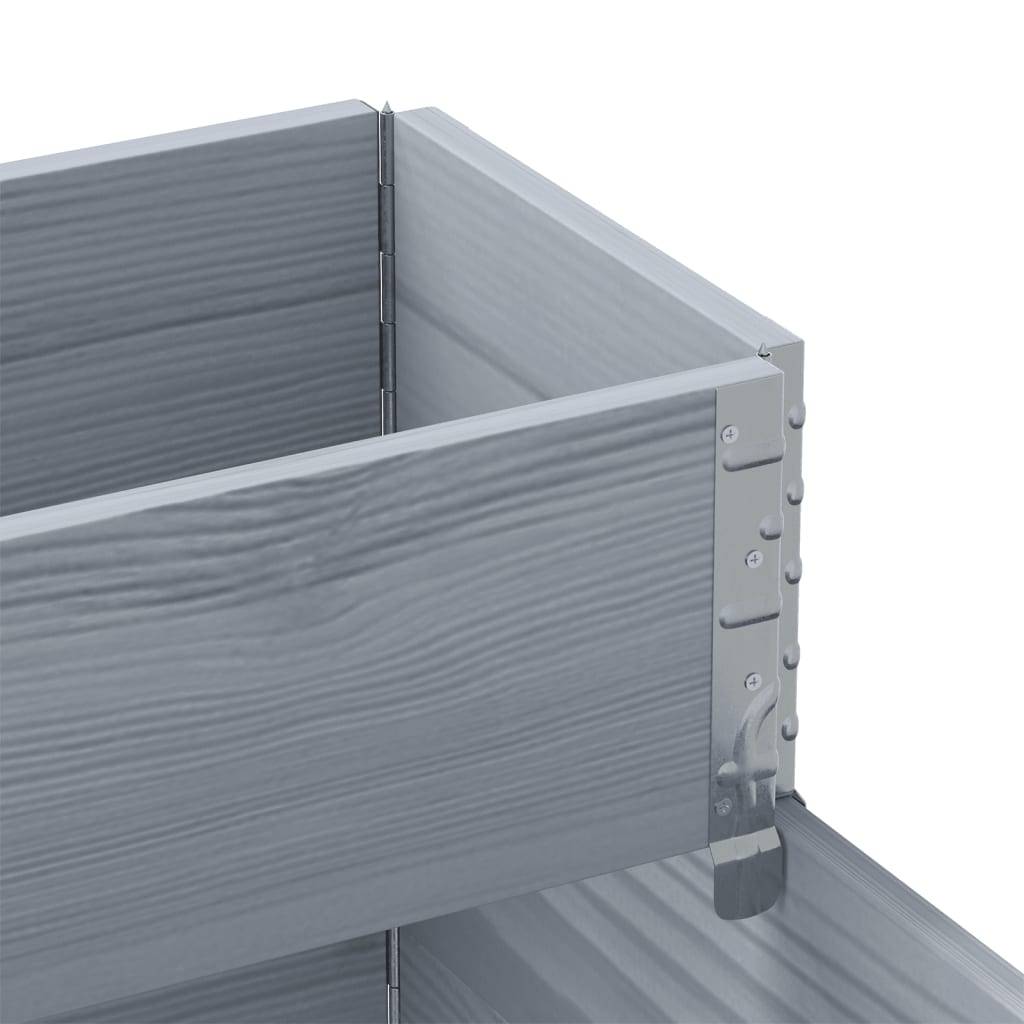ComfortXL - Jardinière à 3 Niveaux en Bois Gris pour Jardin, Carré Potager Surélevé et Pliable 120x80cm – ComfortXL Outdoor Living - Image 7