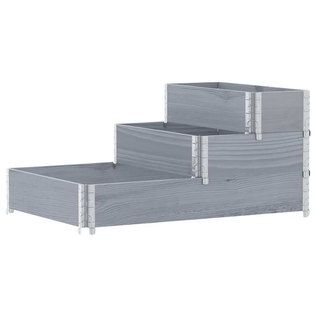 ComfortXL - Jardinière à 3 Niveaux en Bois Gris pour Jardin, Carré Potager Surélevé et Pliable 120x80cm – ComfortXL Outdoor Living - Image 5