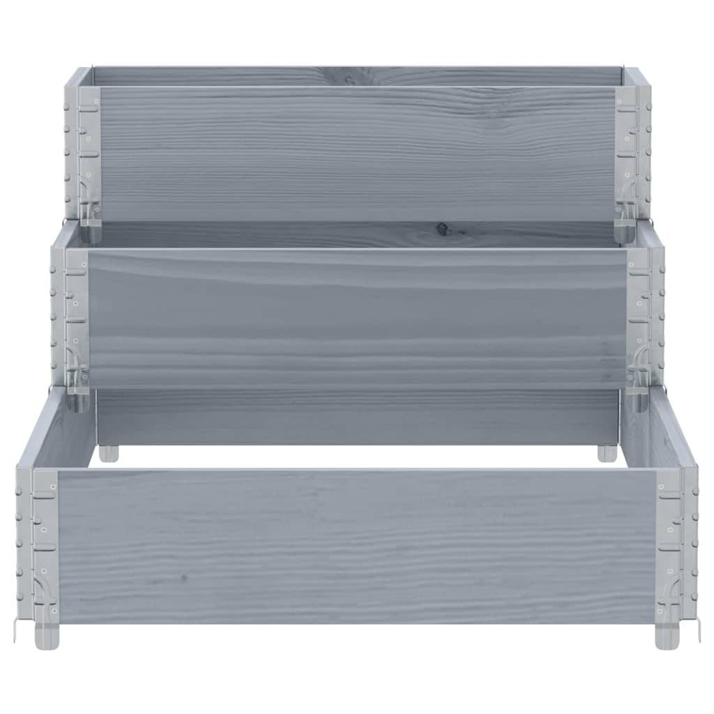 ComfortXL - Jardinière à 3 Niveaux en Bois Gris pour Jardin, Carré Potager Surélevé et Pliable 120x80cm – ComfortXL Outdoor Living - Image 4